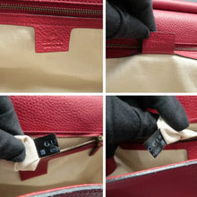 Load image into Gallery viewer, GUCCI GG Marmont Leather Satchel Bag Red
