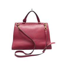 Load image into Gallery viewer, Gucci GG Marmont Top Handle Leather Satchel Bag Red
