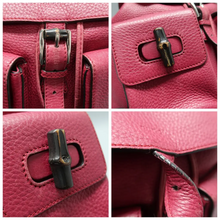 Load image into Gallery viewer, Gucci Leather Backpack Bag Red
