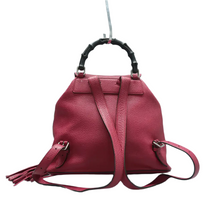 Load image into Gallery viewer, Gucci Leather Backpack Bag Red