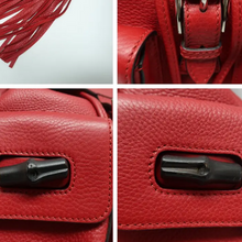 Load image into Gallery viewer, Gucci Leather Backpack Bag Red