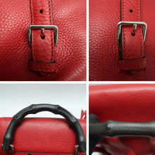 Load image into Gallery viewer, Gucci Leather Backpack Bag Red