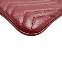 Load image into Gallery viewer, GUCCI GG Marmont Leather Clutch Bag Red