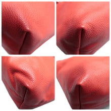 Load image into Gallery viewer, Gucci Pebbled Calfskin Bamboo Tassel Tote Bag Red