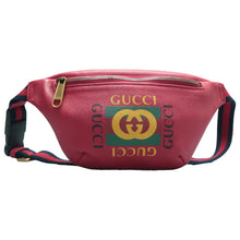 Load image into Gallery viewer, Gucci Print Leather Crossbody bag Red