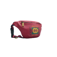 Load image into Gallery viewer, Gucci Print Leather Crossbody bag Red