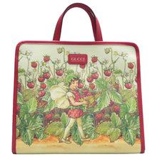 Load image into Gallery viewer, Gucci Flower Fairies Canvas Tote Bag Red