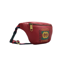 Load image into Gallery viewer, GUCCI Print Leather Belt Bag Red