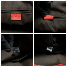 Load image into Gallery viewer, GUCCI GG Charm Leather Satchel Bag Red