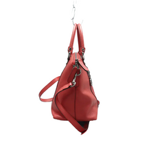 Load image into Gallery viewer, GUCCI GG Charm Leather Satchel Bag Red