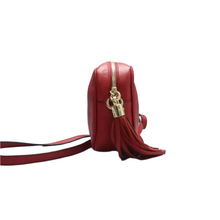 Load image into Gallery viewer, GUCCI Soho Leather Shoulder Bag Red