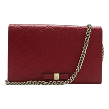 Load image into Gallery viewer, Gucci Guccissima Leather Shoulder Bag Red