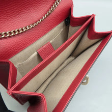 Load image into Gallery viewer, GUCCI Interlocking G Leather Shoulder Bag Red