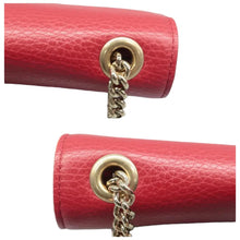 Load image into Gallery viewer, GUCCI Interlocking G Leather Shoulder Bag Red