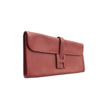 Load image into Gallery viewer, Hermes Jige Elan 29 Calfskin Leather Clutch Wallet Red