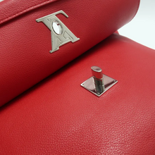 Load image into Gallery viewer, Louis Vuitton Lockme Leather Satchel Bag Red