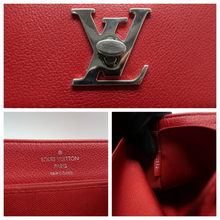 Load image into Gallery viewer, Louis Vuitton Lockme Leather Satchel Bag Red