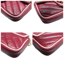 Load image into Gallery viewer, GUCCI GG Marmont Leather Crossbody Bag Red