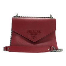 Load image into Gallery viewer, PRADA Monochrome Leather Shoulder Bag Red