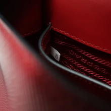 Load image into Gallery viewer, PRADA Monochrome Leather Shoulder Bag Red