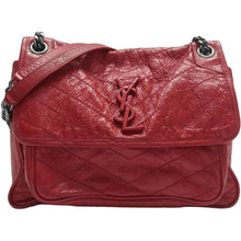 Load image into Gallery viewer, Yves Saint Laurent Niki Leather Shoulder Bag Red