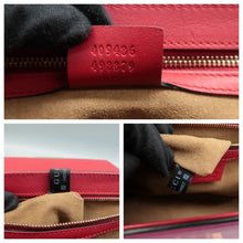 Load image into Gallery viewer, Gucci Padlock Medium Leather Chain Shoulder Bag Red