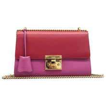 Load image into Gallery viewer, Gucci Padlock Medium Leather Chain Shoulder Bag Red