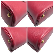Load image into Gallery viewer, PRADA  Panier Leather Satchel Bag Red