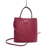 Load image into Gallery viewer, PRADA  Panier Leather Satchel Bag Red