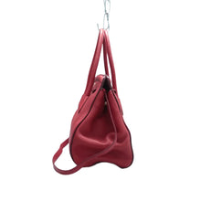 Load image into Gallery viewer, Prada Leather Satchel Bag Red