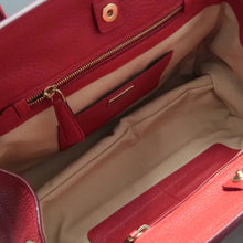 Load image into Gallery viewer, Prada Leather Satchel Bag Red