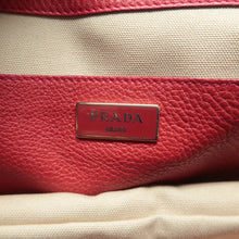 Load image into Gallery viewer, Prada Leather Satchel Bag Red