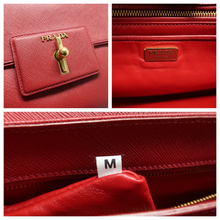 Load image into Gallery viewer, PRADA Leather Satchel Bag Red