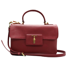Load image into Gallery viewer, PRADA Leather Satchel Bag Red