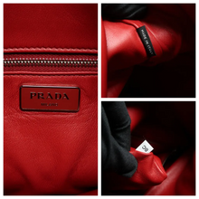 Load image into Gallery viewer, Prada Leather Shoulder Bag Red