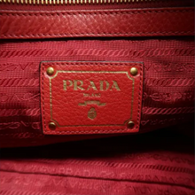 Load image into Gallery viewer, PRADA Leather Satchel Bag Red