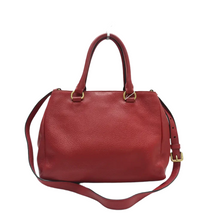 Load image into Gallery viewer, PRADA Leather Satchel Bag Red
