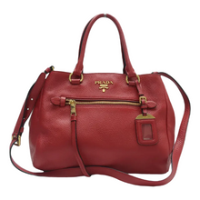 Load image into Gallery viewer, PRADA Leather Satchel Bag Red