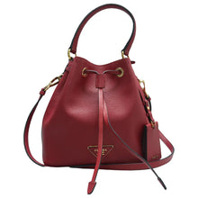 Load image into Gallery viewer, Prada Saffiano Cuir Bucket Bag Red