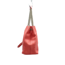Load image into Gallery viewer, GUCCI Soho Chain Leather Shoulder Bag Watermelon Red
