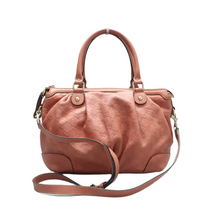 Load image into Gallery viewer, GUCCI Sukey Brick Leather Satchel Bag Red