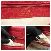 Load image into Gallery viewer, Gucci Swing Leather Shoulder Bag Red