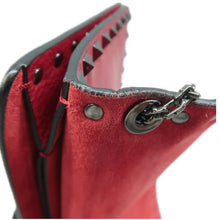 Load image into Gallery viewer, Valentino Garavani Vitello Rockstud Leather Shoulder Bag Red