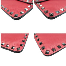 Load image into Gallery viewer, Valentino Garavani Vitello Rockstud Leather Shoulder Bag Red