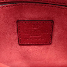 Load image into Gallery viewer, Valentino Garavani Vitello Rockstud Leather Shoulder Bag Red