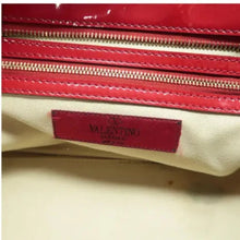 Load image into Gallery viewer, VALENTINO GARAVANI Patent Leather Satchel Bag Red