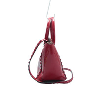 Load image into Gallery viewer, VALENTINO GARAVANI Patent Leather Satchel Bag Red