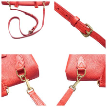 Load image into Gallery viewer, LOUIS VUITTON Volta Leather Satchel Bag Red