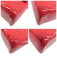 Load image into Gallery viewer, Christian DIOR Lady Dior Patent Leather Satchel Bag Red