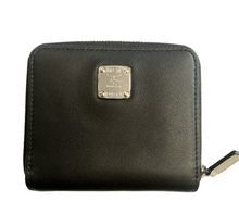 Load image into Gallery viewer, MCM Logo Leather Small Zip Wallet Bicolor